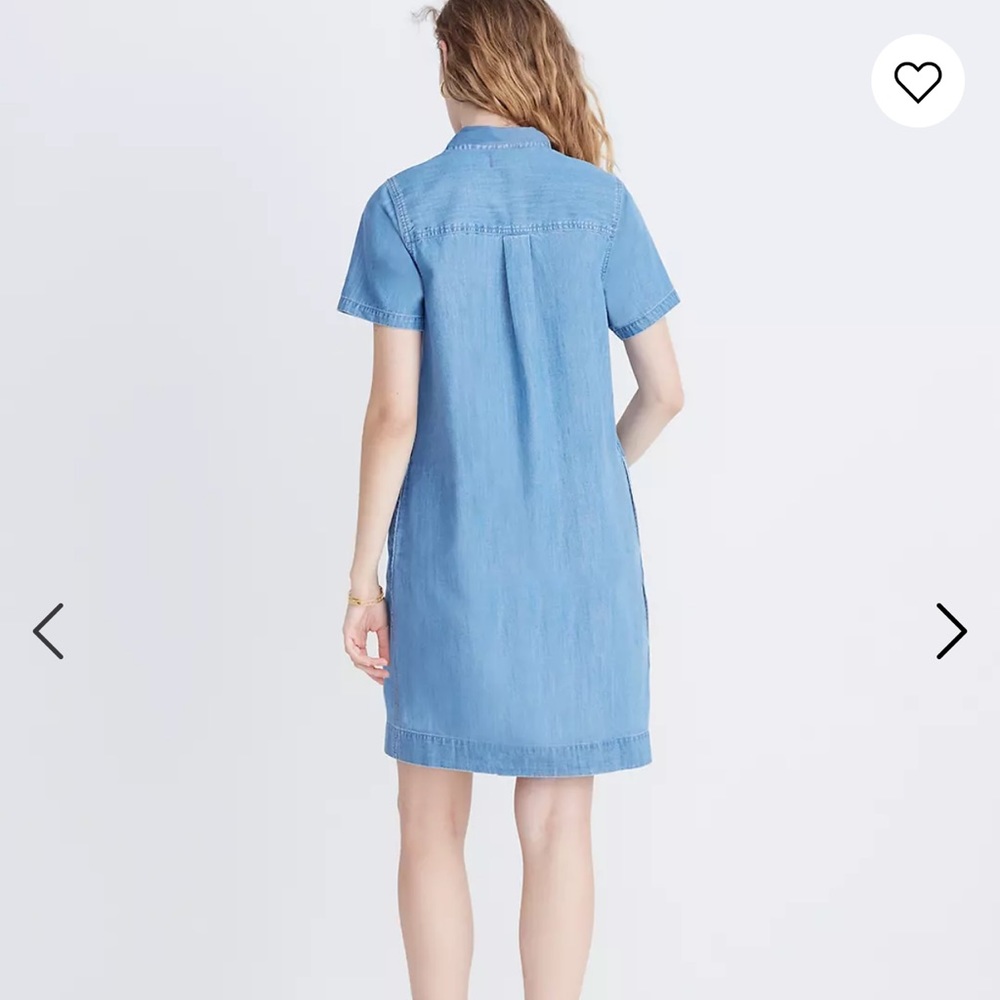 Madewell Blue Denim Shirt Dress - Picture 3 of 5
